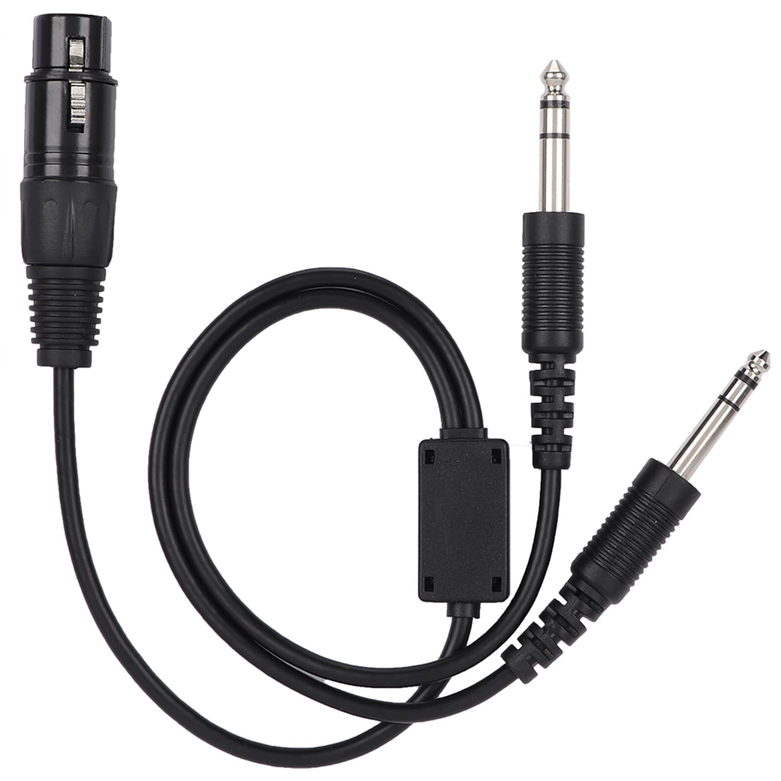 Yosoo Health Gear Cavo Adattatore per Cuffie, da XLR a GA | Cavo per Cuffie Aeronautiche a 5 Pin, Struttura in Metallo ABS, Resistente Schermatura in Kevlar, per Conversione a GA,