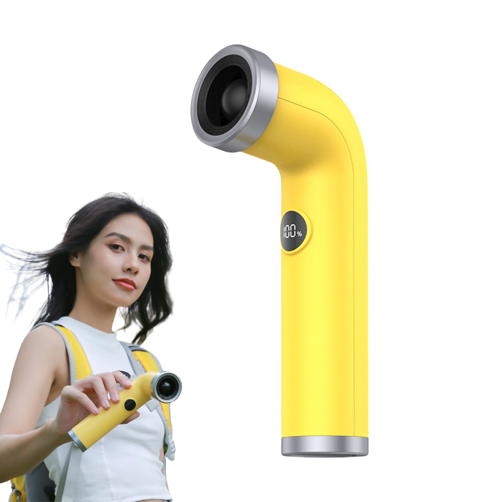 Ventilateur pour camping et plage Teksome sans pales portable 100 vitesses
