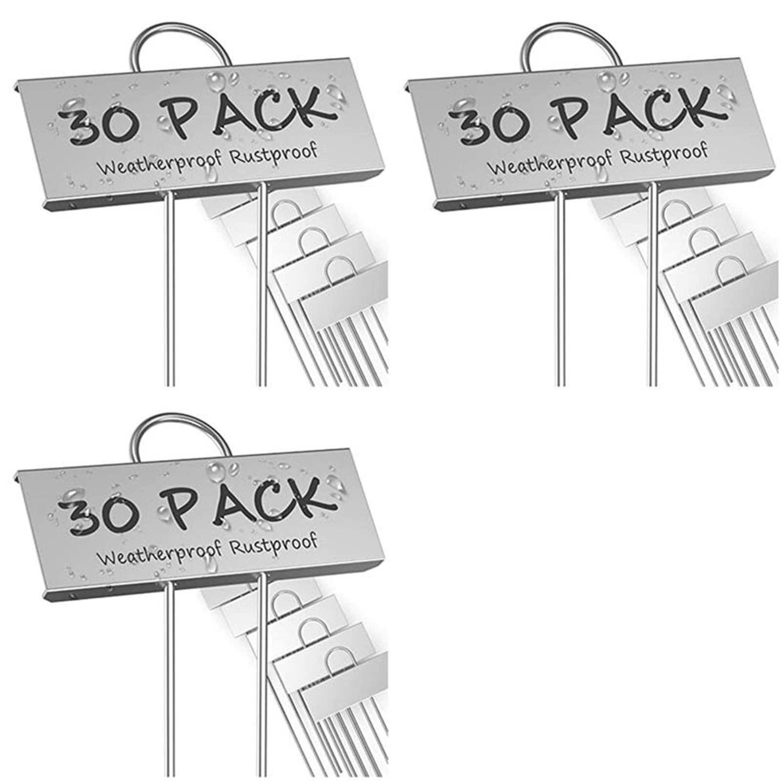 Pflanzenschilder 90er-Pack Metall-Pflanzenetiketten, wetterfeste Gartenmarkierungen, wiederverwendbare Kindergartenetiketten for Gemüse, Kräuter, Blumen, Samen, Gewächshäuser