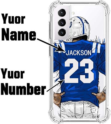 Miniatura 7 de IKPYTREE Funda transparente con nombre y número personalizados para Samsung Galaxy S21+ S20 Ultra S10 FE S9 Plus S8 Note 20 10 Pro 9 8, funda