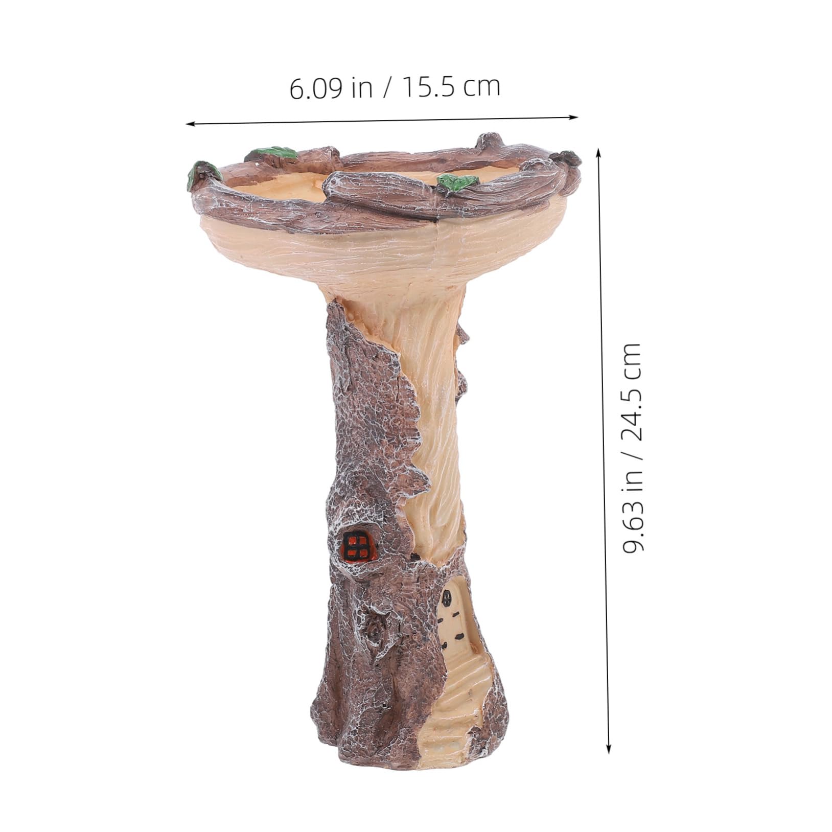 Mipcase Ciotola Per Il Bagno Degli Uccelli Da Giardino Mangiatoia Per Uccelli Da Esterno Robusta Ciotola in Resina Per Lartigianato Degli Per Larredamento Del Giardino
