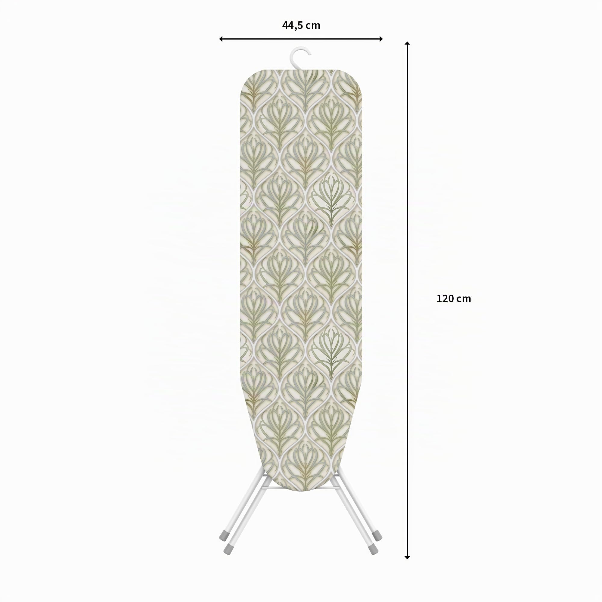 Rörets Tabla de Planchar Pulse White - Superficie de Metal Duro, Altura Ergonómica 88 cm, Cierre de Seguridad, Gancho Colgante y Peso de 3 kg - 32 x 108 cm