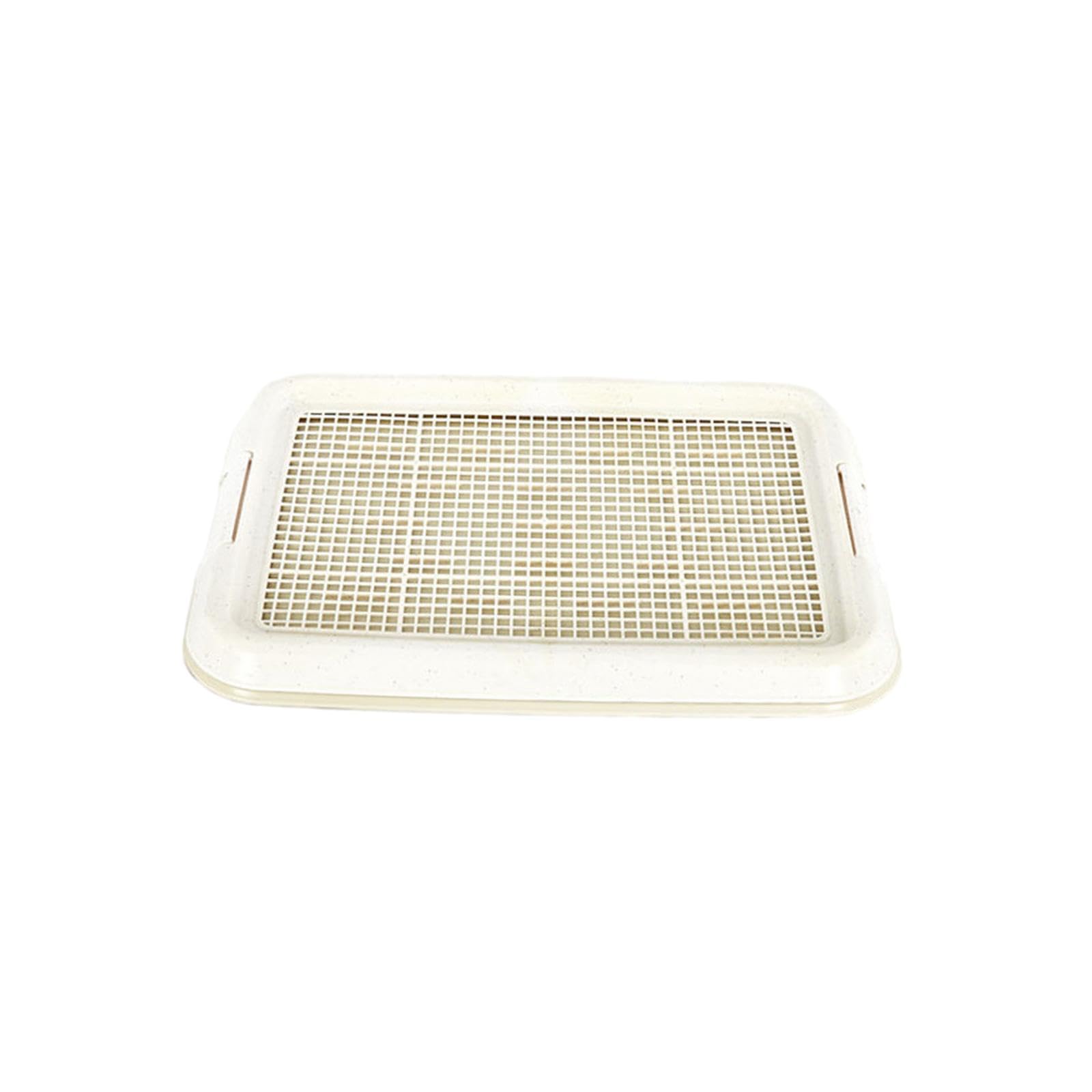 MYCENSE Indoor Dog Tray with Removable Mesh for Small Dogs, White