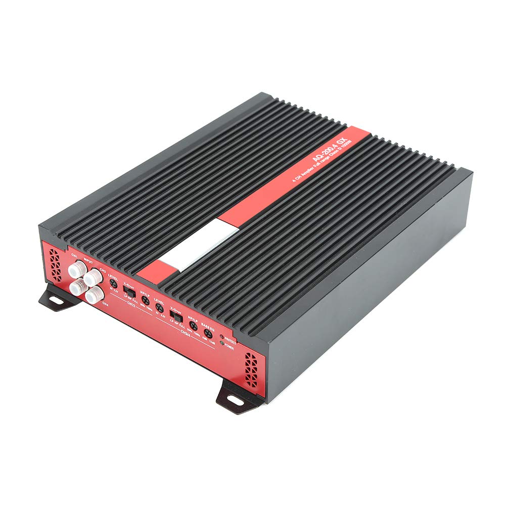 EMUKOEP Amplificatore Stereo per Auto Subwoofer Potente e Compatto AMP 480W×2 per gli Appassionati di Audio per Auto