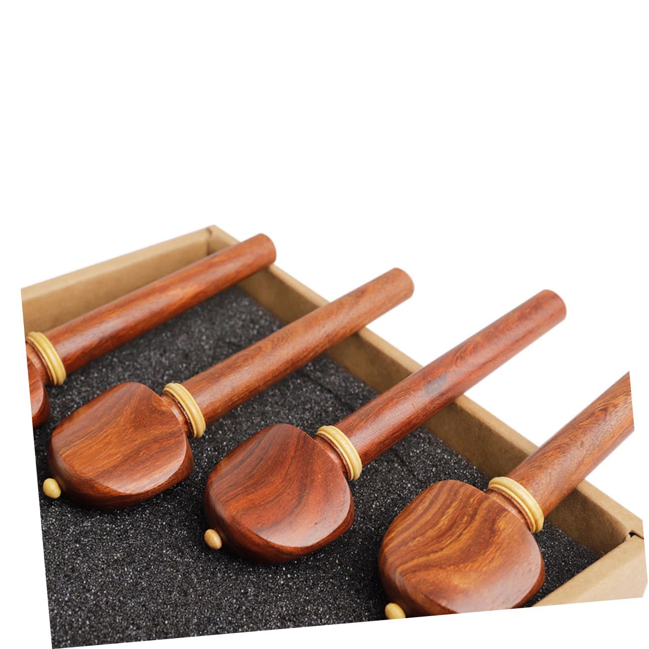 SHOWERORO Piroli Di Accordatura in Legno Di Palissandro Per Violoncello, Set Da 4 Pezzi, Accessori Per Strumenti a Corda, Per Regolazione Tensione Corde e Prestazioni Musicali