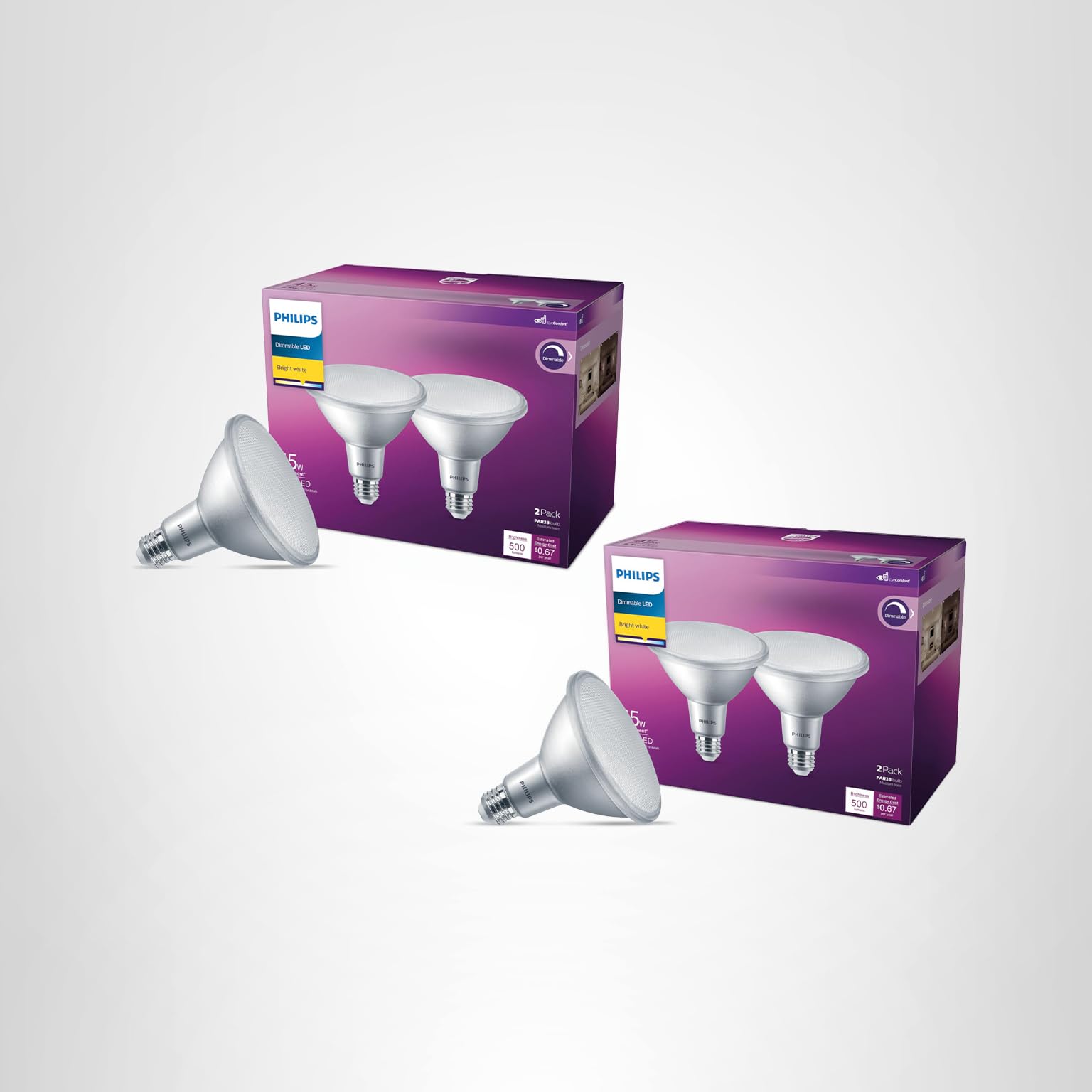 Amazon.com: Philips LED 120W PAR38 4-Pack Bright White (3000K