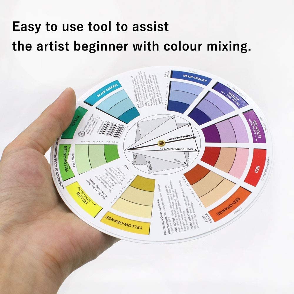 KRAFTMASTERS� Colour Mixing Guide with Two-Sided Wheel Indicator for Students, Amateurs and Professionals (Big). 3