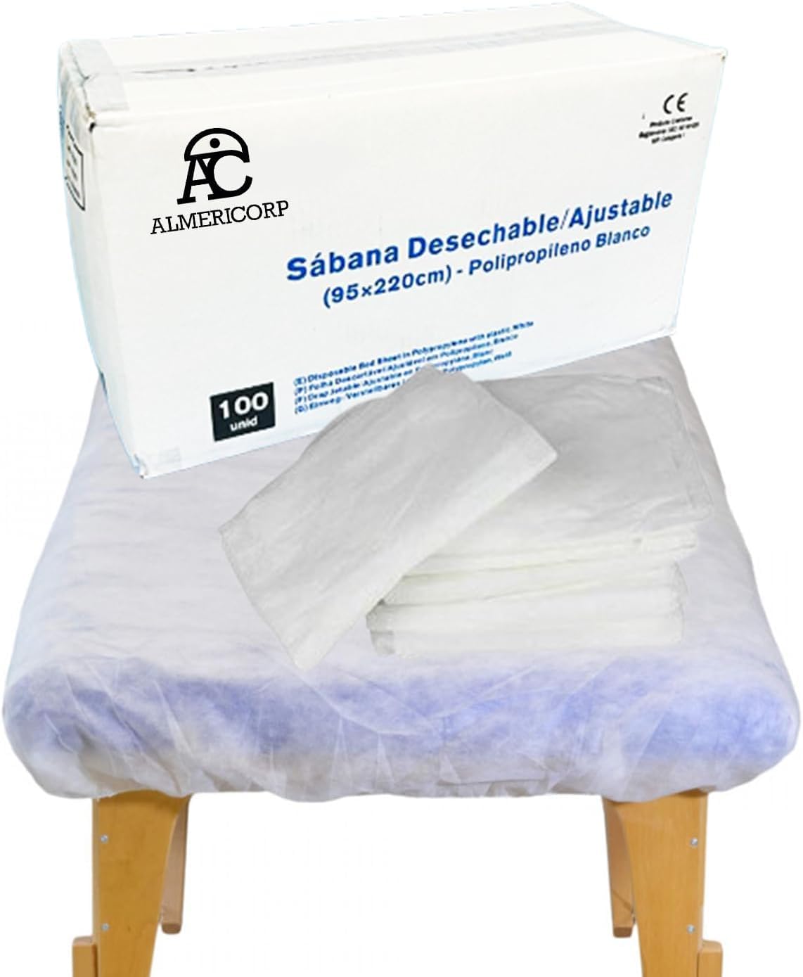 Sabana de Camilla Desechable Ajustable de Polipropileno 95x220cm | Funda de Camilla de Masaje para estética TNT SMS (10)