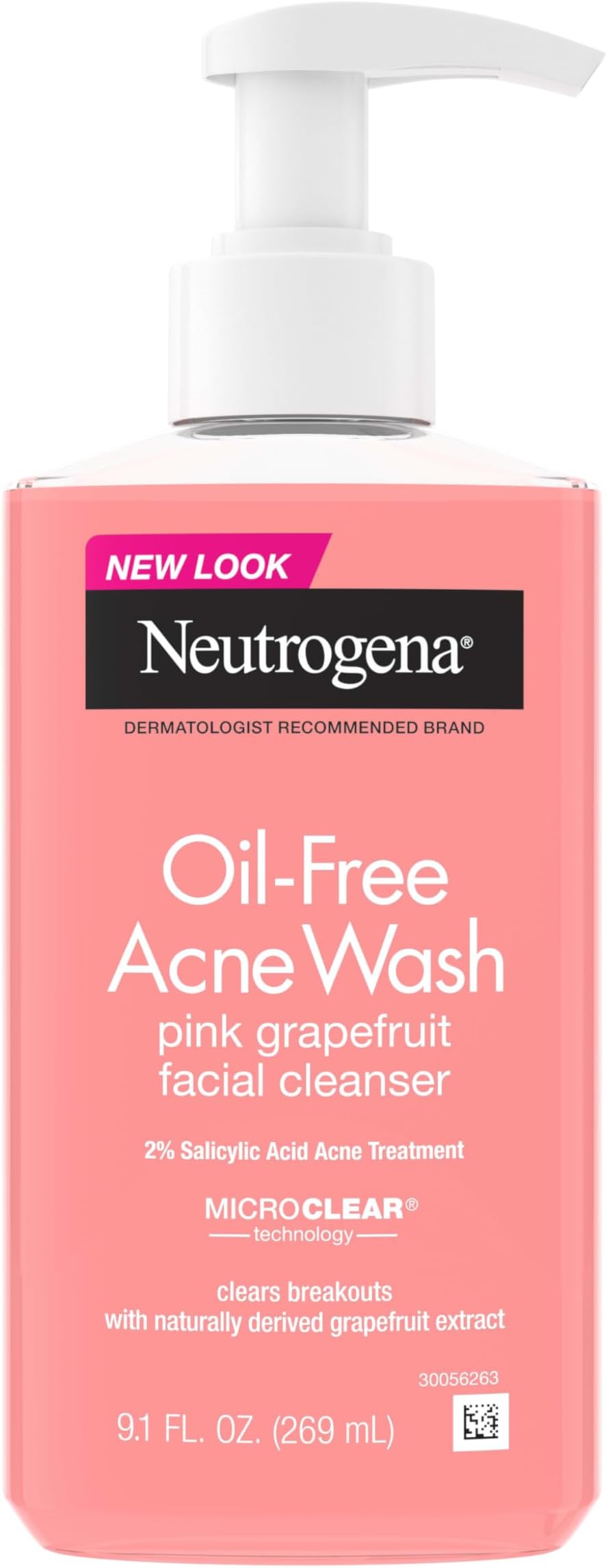 Oil-Free Acne Wash Pink Grapefruit Facial Cleanser – 9.1 fl oz (269 mL)