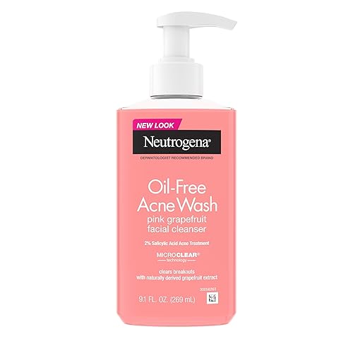 Neutrogena Lavado de acné y limpiador facial de poros de pomelo rosa sin aceite y ácido salicílico con vitamina C 91 onzas líquidas disponible en Yaxa Colombia