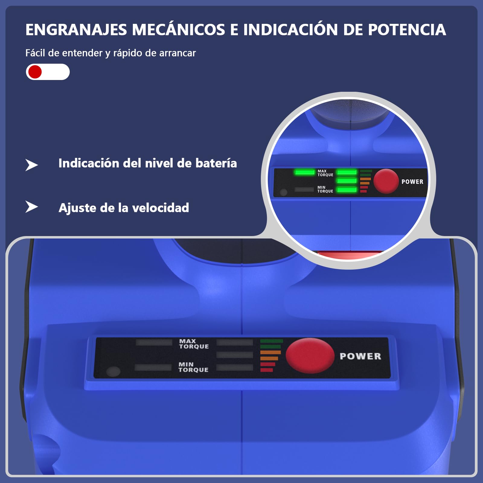 21V Sierra Sable Inalámbrica,Sierra Alternativa de 2 Baterías，Cargador Rápido,0-2800RPM Velocidad Controlada Con Bloqueo De Seguridad e Iluminación Led, 4 Hojas de Sierra Para Cortar Madera y Metal