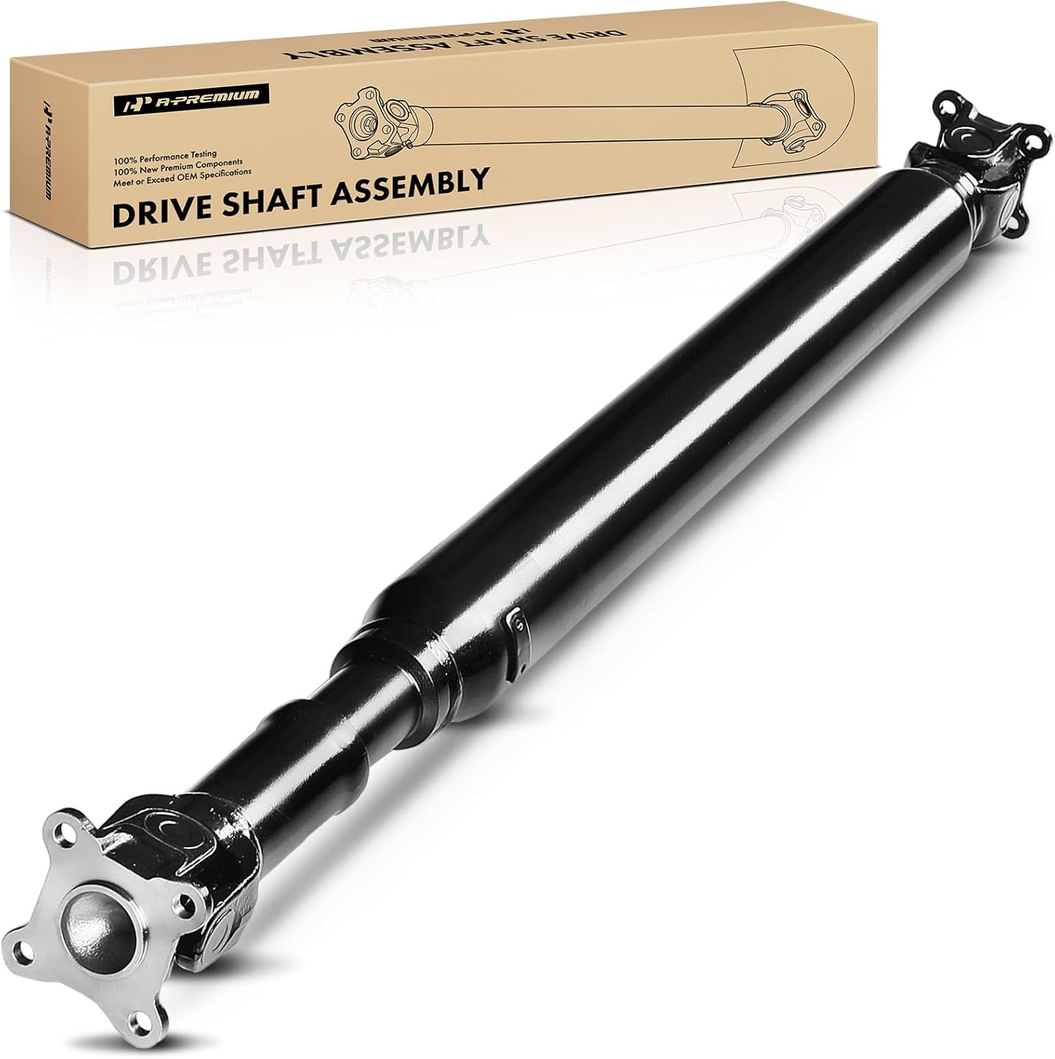 A-Premium Rear Drive Shaft Driveshaft Assembly Compatible with Toyota FJ Cruiser 2007-2014 4.0L, 4WD Automatic Transmission, Replace# 3711035A00, Complete Prop Shaft