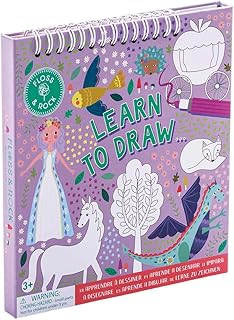 Floss & Rock Fairy Tale Learn to Draw Sketchbook for 3 Ages and Up, 7.28-inch Length, Learning Materials