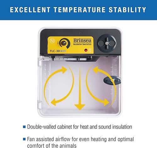 Vista 5 de Brinsea TLC-30 - Incubadora portátil ecológica para aves y recuperación, diseño compacto, calefacción y control de temperatura, criadora de mascotas