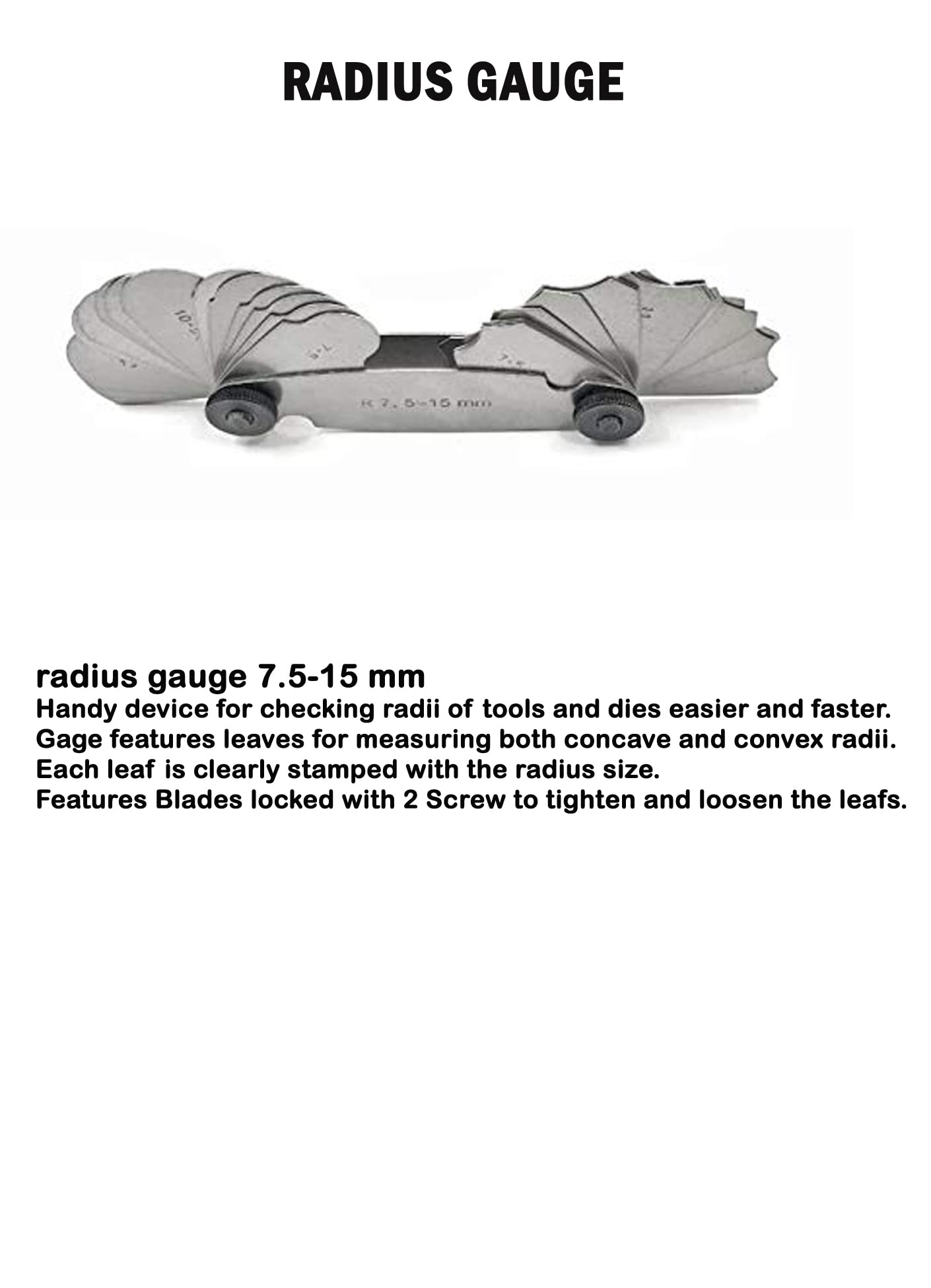 JAIBROS radius gauge 7.5-15 mm - Image 4 thumbnail