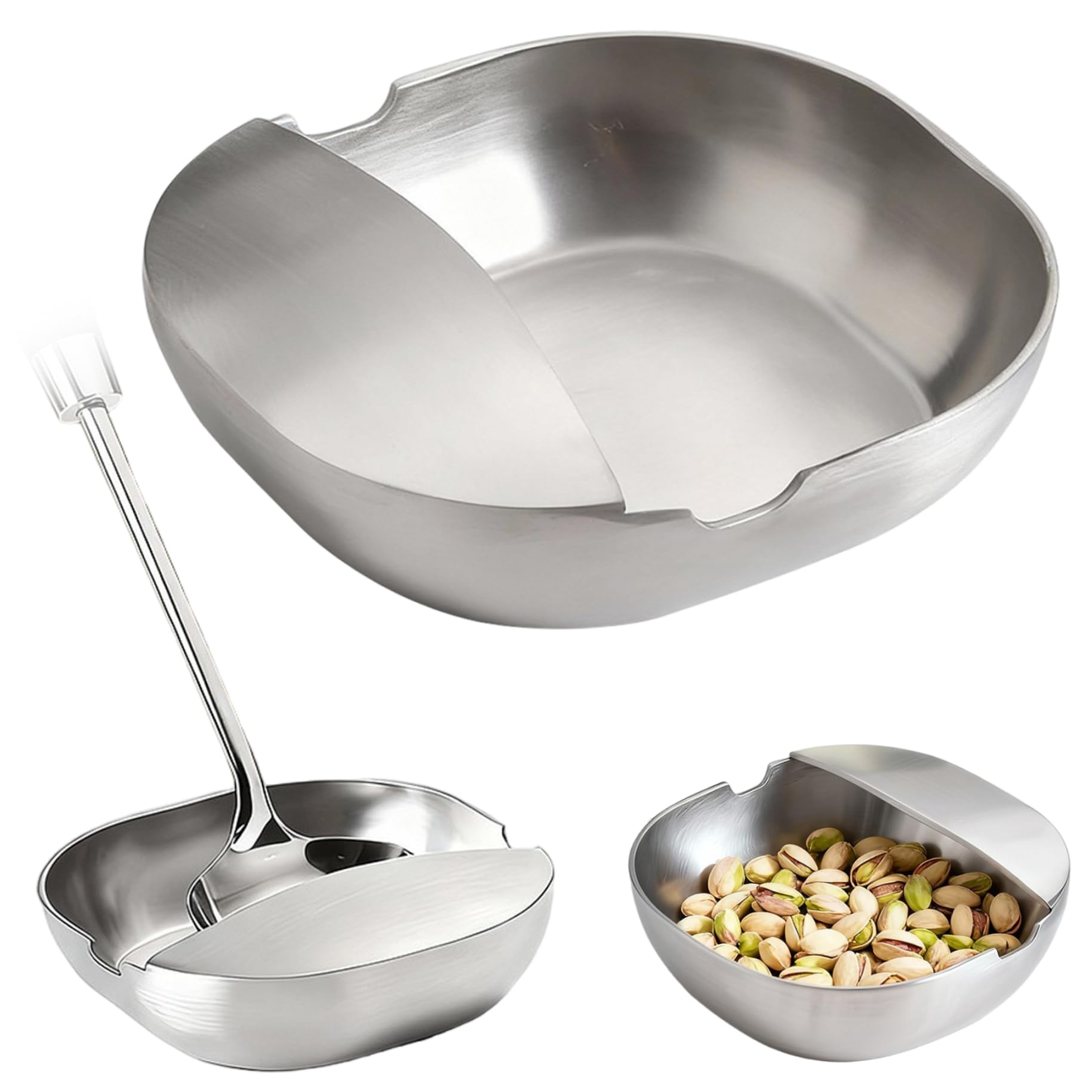 CAKEEYUM Stylish Stainless Steel Spoon Rest Utensil Holder with Quick Rinse Design Keeps Countertop Clean Metal Ladle & Spatula Rest for Kitchen
