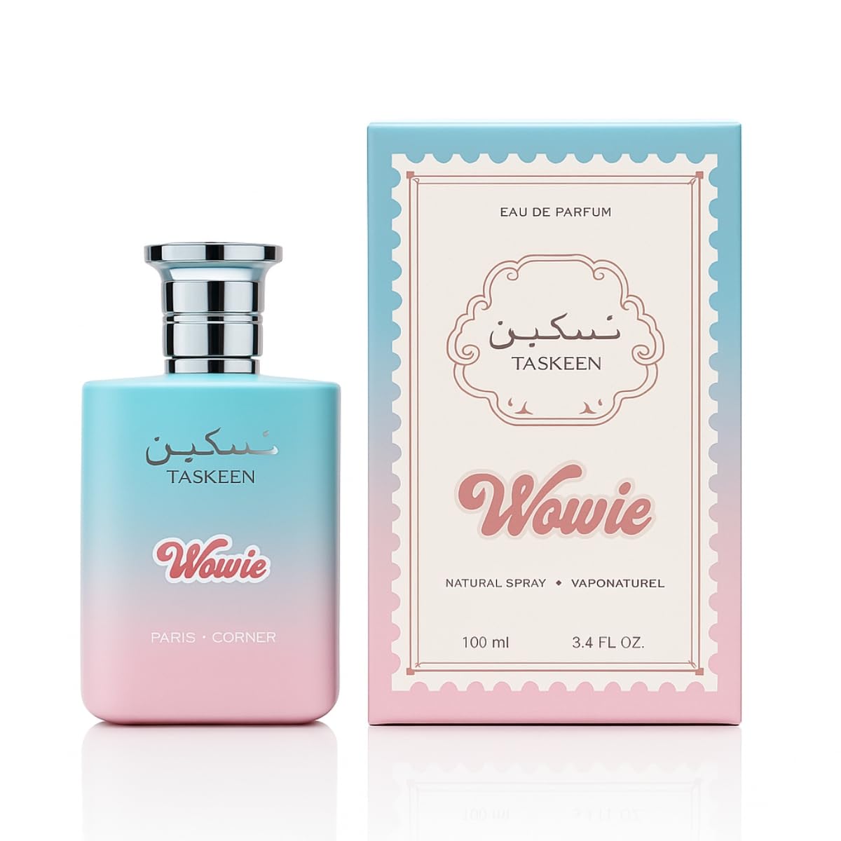 Paris Corner Perfumes Taskeen Wowie EDP Unisex Fragrance 100ml 3.4 Fl Oz