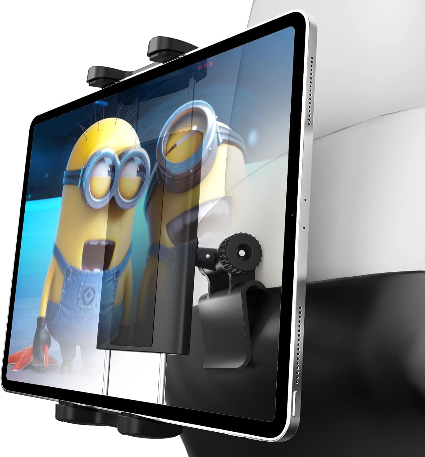[Passgenau] Tablet Halterung für Tesla Model 3/Y, Rücksitz iPad Halter Auto, 360° Handyhalterung, Tesla Zubehör für iPad Pro 12.9/11, Air, Mini, Galaxy Tab, iPhone