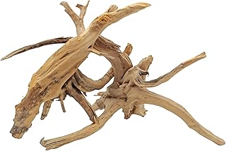 Hamiledyi 7-10in Natural Aquarium Driftwood 2PCS Large Reptile Spider Wood Ornament Assorted Branches Natural Driftwood Log Fish Tank Decoration