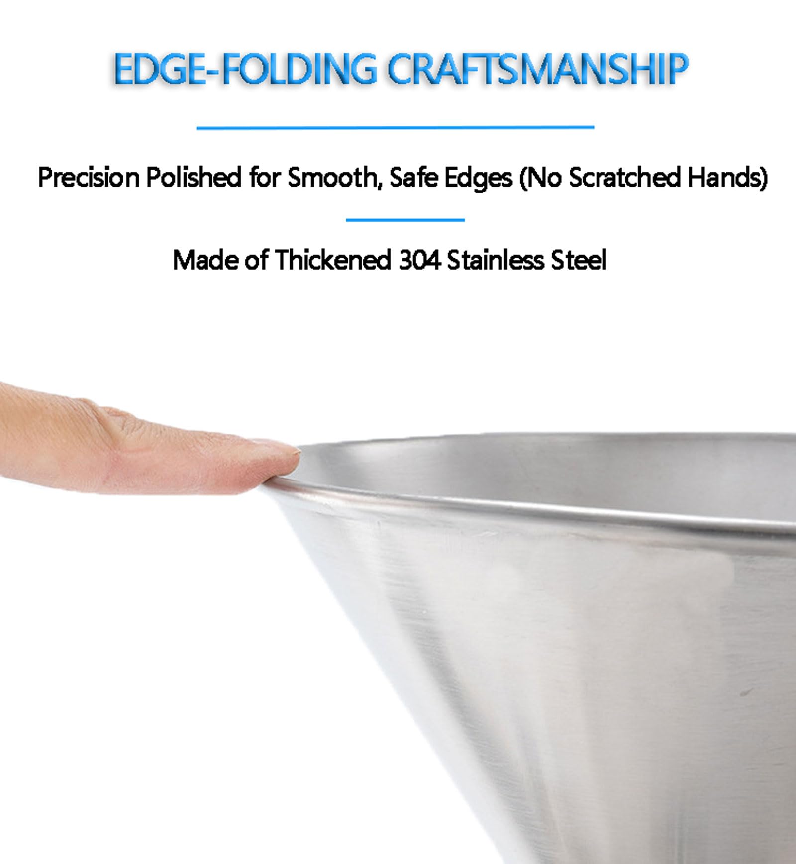 Futtertrichter aus Edelstahl mit doppelter Halterung und Tablett, 220lb Tragkraft, Heavy Duty Einstellbare Höhe für Pulver, Flüssigkeiten und Granulate(Size:Outlet Diameter：2cm/0.78in)