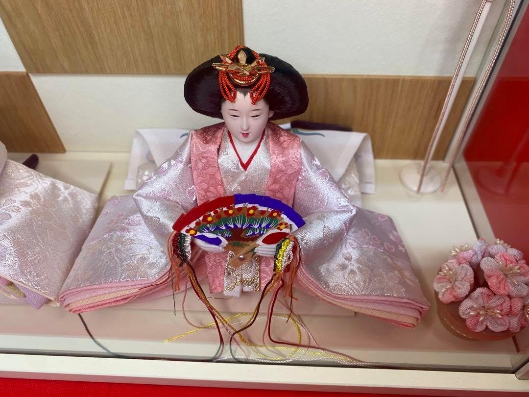 東京久月 雛人形 アクリルケース入り親王飾り・壁掛けOK・コンパクト