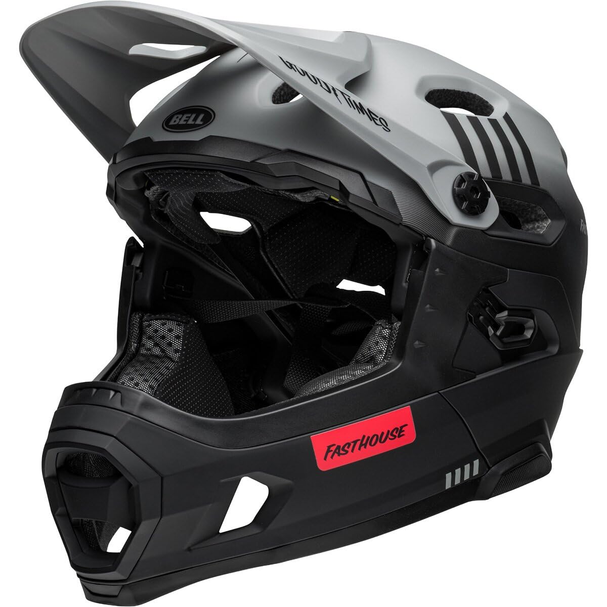 Bell Bike Super Dh Spherical Bicycle Helmets Fasthouse Taco Tuesday Matte/Gray/Black Large : Sports & Outdoors