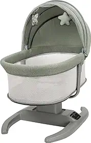 Mastela Cadeira Berço Moisés Multimotion Infantil Balanço Automático Com Timer e Música Criança Verde