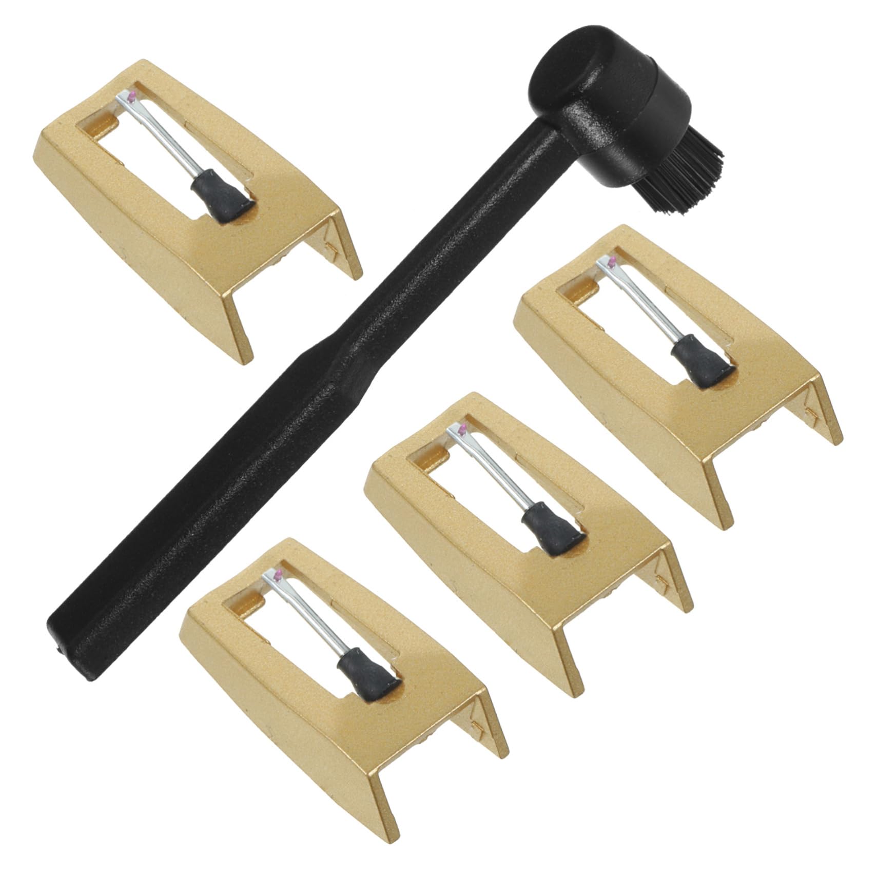 ifundom Record Player Stylus 5pcs Set Replacement Needles for Vintage Turntables Phonographs