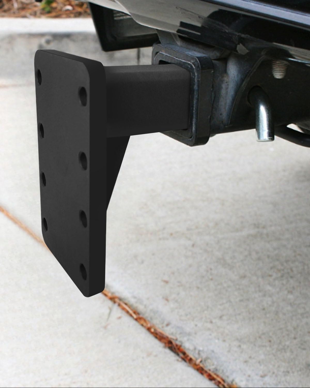 Pintle Hitch Mount 2-Inch, Upgrade 10000 lbs Adjustable Pintle Hitch Plate for 2 Inch Receivers Pintle Hook