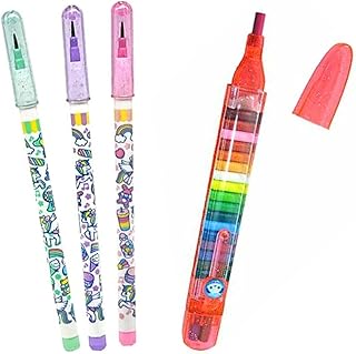 なつかし文具 ロケット鉛筆×3本 ポケットカラーペン×1本 セット