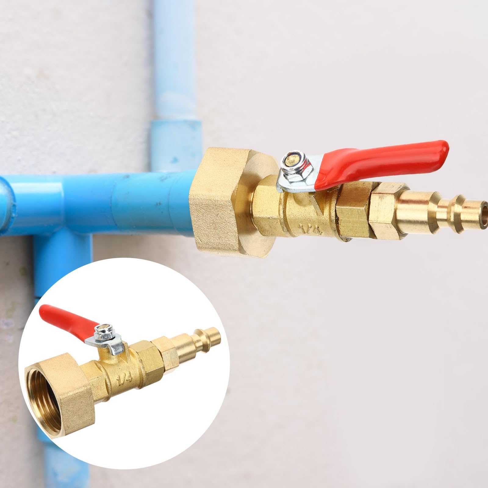 Adaptateur de Purge pour Arroseur 1/4 Filetage Interne en Laiton