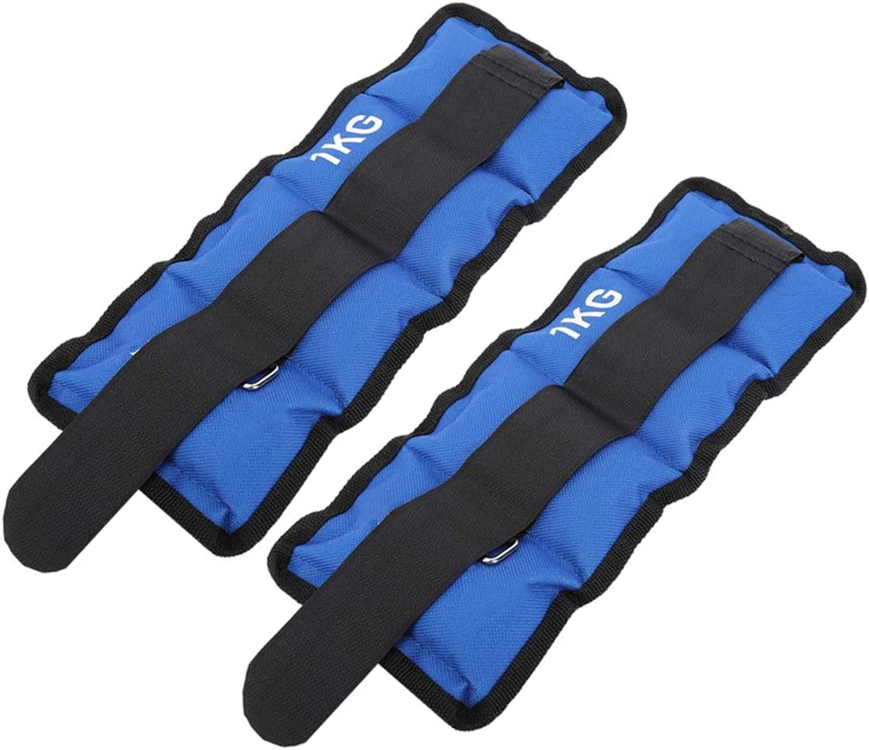 1KG Sand Bag, Wear Resistant Oxford Fabric with High Adhesive Hook Loop, for Gym Fitness Yoga Running Cycling Basketball