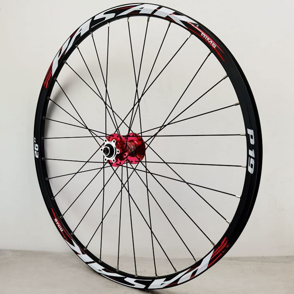 XD MTB Koła rowerowe 26 cali 27,5 "29 ER Hamulec tarczowy ze stopu aluminium Sześciokątny hamulec tarczowy obręcz uszczelnione łożysko piasty dla prędkości 11/12 (kolor: czerwony, rozmiar 27,5