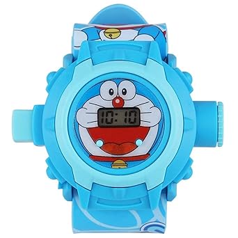Driton Digital 24 Images Doraemon Projector Watch for Kids Boys Watch & Girls Watch, Diwali Gift, Birthday Return Gift (Color May Vary)