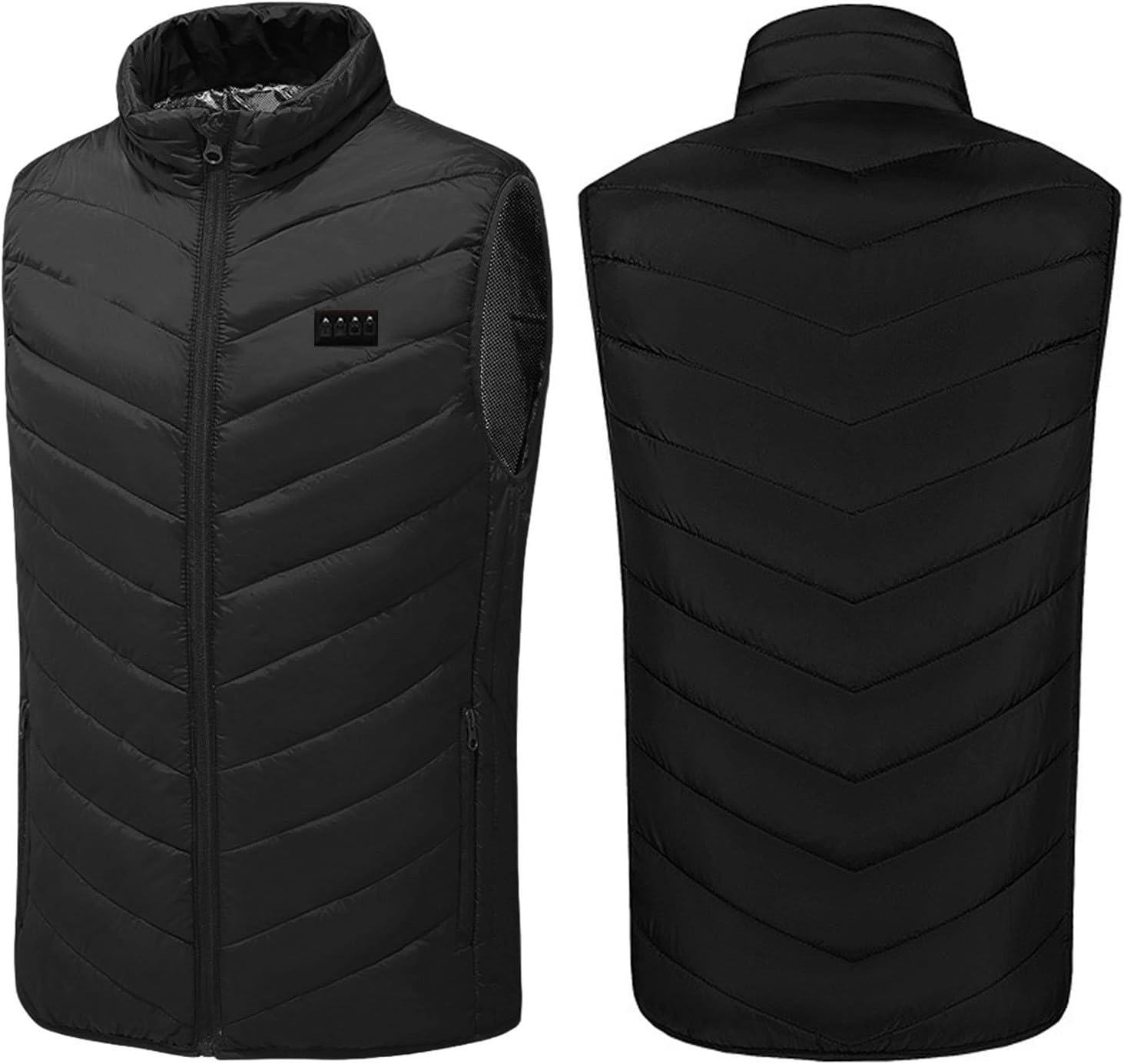 Heated Vest for Women and Men Quilted Lightweight Sleeveless Packable Down Puffer Heating Vest (Battery Not Included)