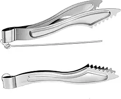 2 conjuntos de pinças de narguilé de metal para narguilé carvão pinças de metal narguile shisha carvão pinças com pôquer longos acessórios para narguilé shisha clipes de pinça