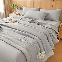 Amazon｜Yashe Haowu 掛け布団 綿100％ ハーフサイズ单品 無地 肌
