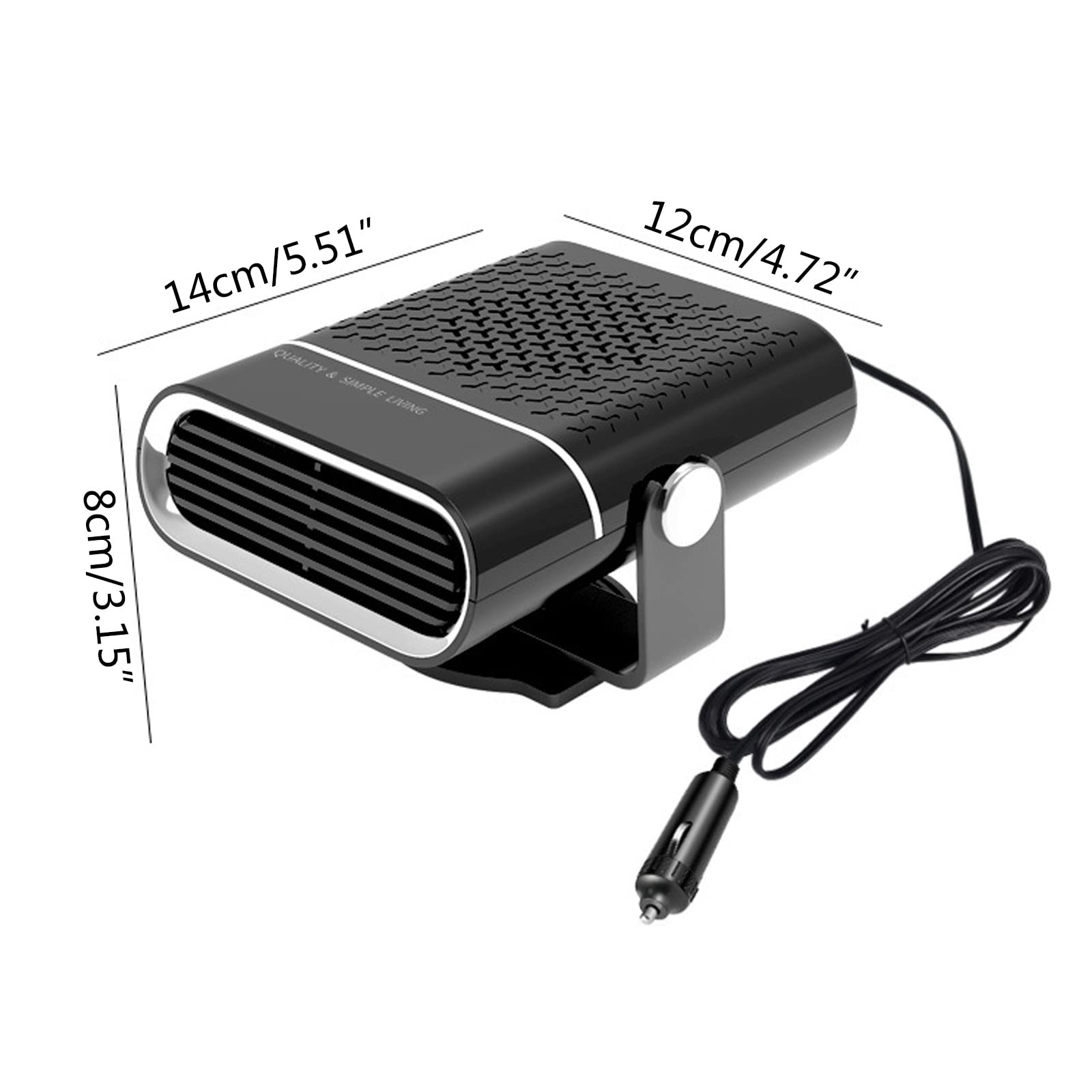 Desempañador Antivaho para Parabrisas De Automóvil, Calentador Eléctrico, Ventilador De Calentamiento Rápido para Automóvil, Camión, Remolque, Calentador Portátil para Parabrisas De Automóvil