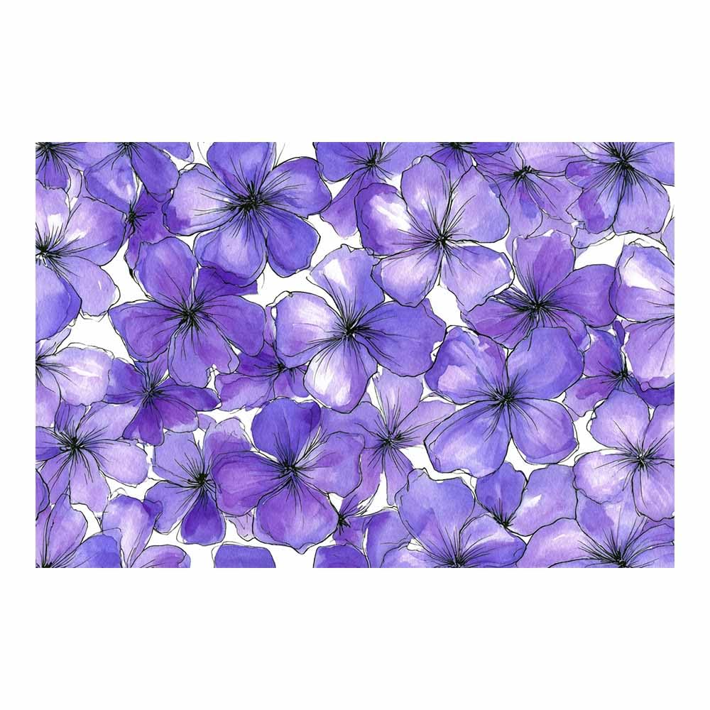 Hoqiu Multicolor Plant Poster Lavender Floral Sketch Modern Canvas Wall Art, Decorative Paintings, Canvas Painting Wall Art For Home Decor.(Multicolor)-70X100cm Unframed