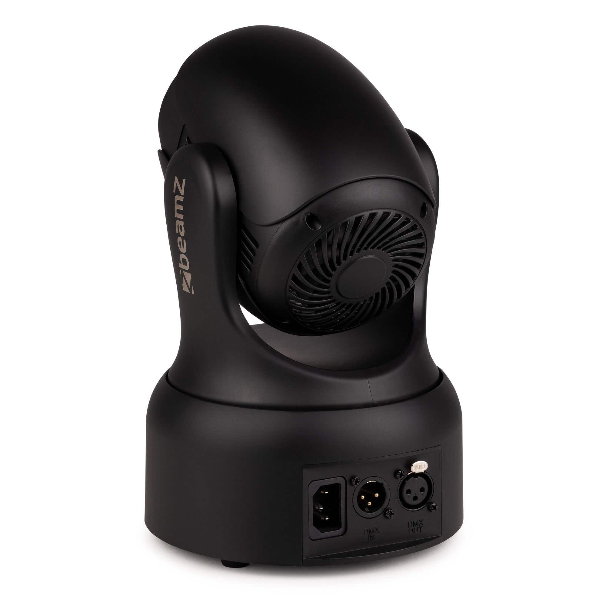 BeamZ NOVA80B Cabeza móvil Beam LED 80W DMX, color negro | Rueda de gobos y colores, prisma de 18 facetas, estrobo regulable, modos automático y maestro/esclavo