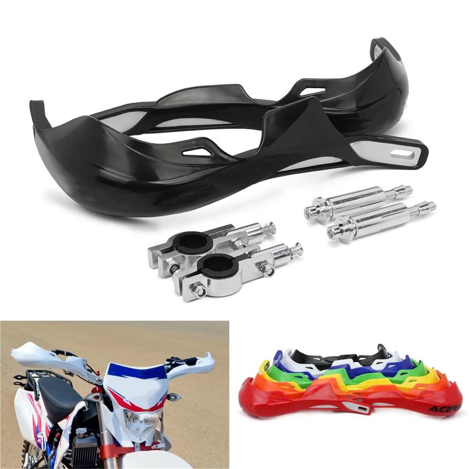 para Honda para Kawasaki para Yamaha Protector Manos de Moto | Protección del manillar Barra de manillar de guardamanos de motocicleta de 28/22 mm