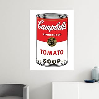 Andry Warhol Pop Art Quadro Canvas - Pronto Da Appendere - Kit Montaggio Quadro Incluso - Arredamento Arte per Soggiorno Salotto