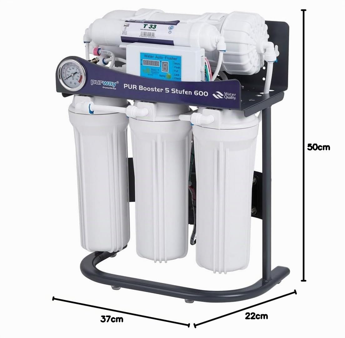 purway® PUR Booster 5 Stufen 600 GPD Direct flow tanklose Osmoseanlage