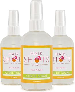 Hair Shots Heat Activated Hair Fragrance Citrus Sugar Three Pack 3 Items: Citrus Sugar