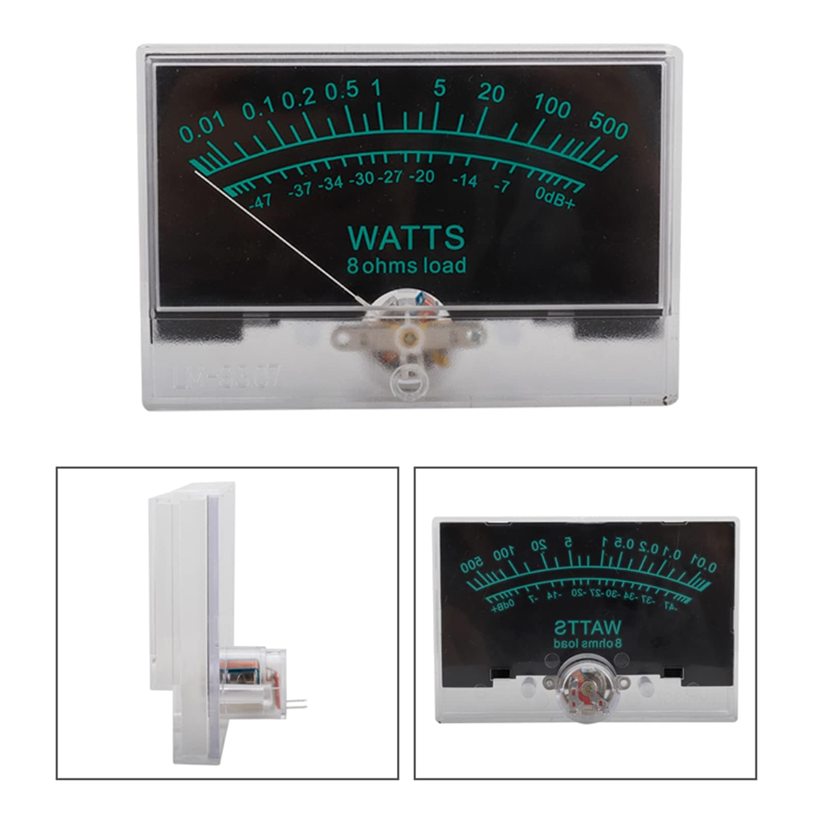 DIIOOMIEEU 12-16V Meter Analog Panel Meter Blue Backlights Need Driver for Power Amplifier