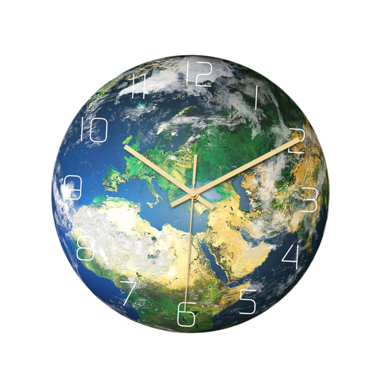 Horloge murale phosphorescente acrylique Terre décoration murale bureau et salon moderne