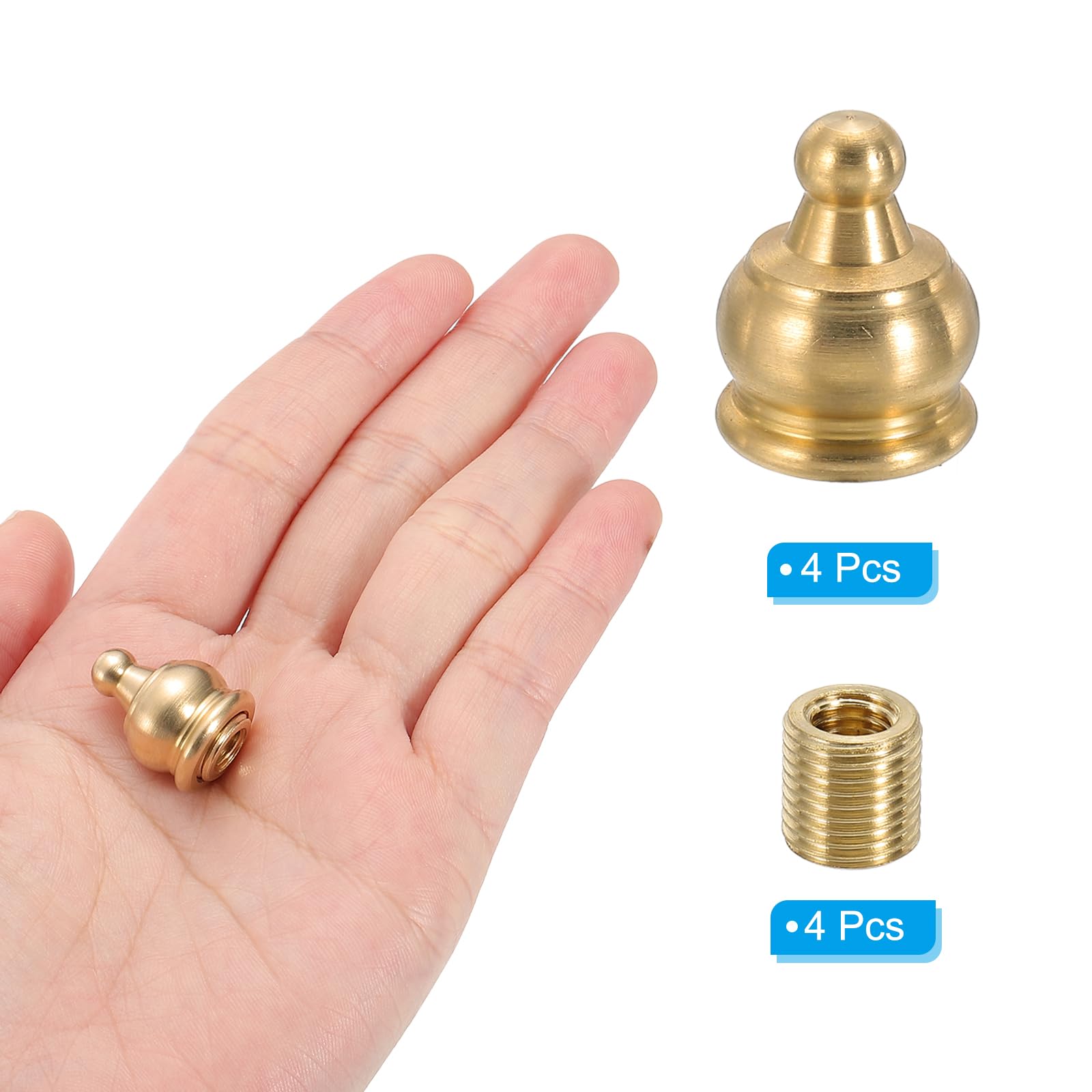 PATIKIL 14.5 x 19mm Lamp Finials Caps Knob - Image 3