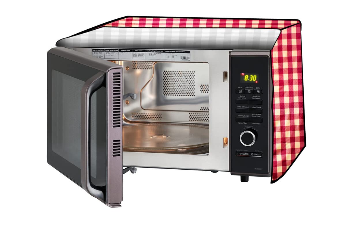 Microwave Cover for Samsung 32L - Red Plaid -14 Microwave Cover for Samsung 32L - Red Plaid -14