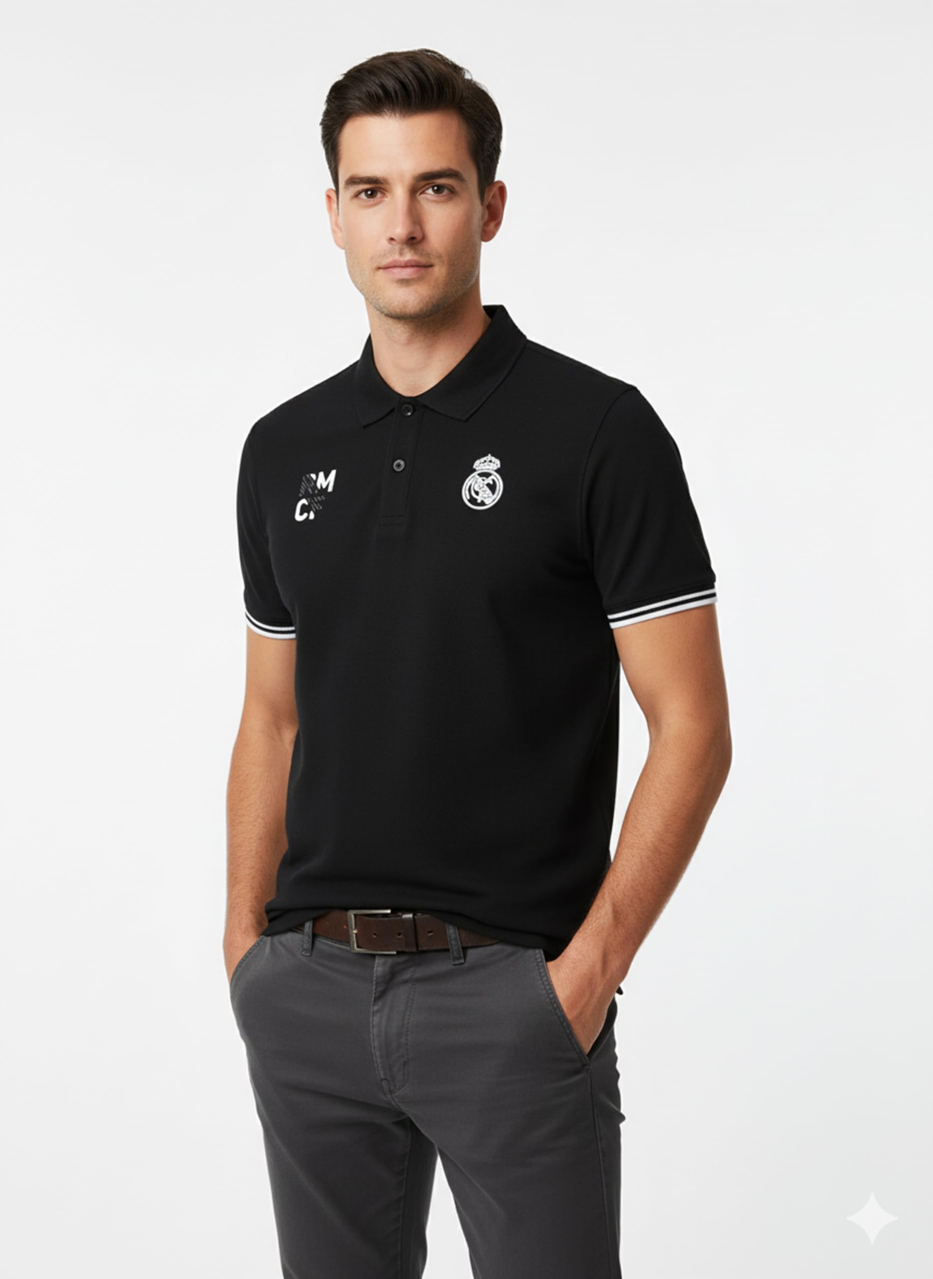 Real Madrid - Polo para hombre, colección oficial de fútbol