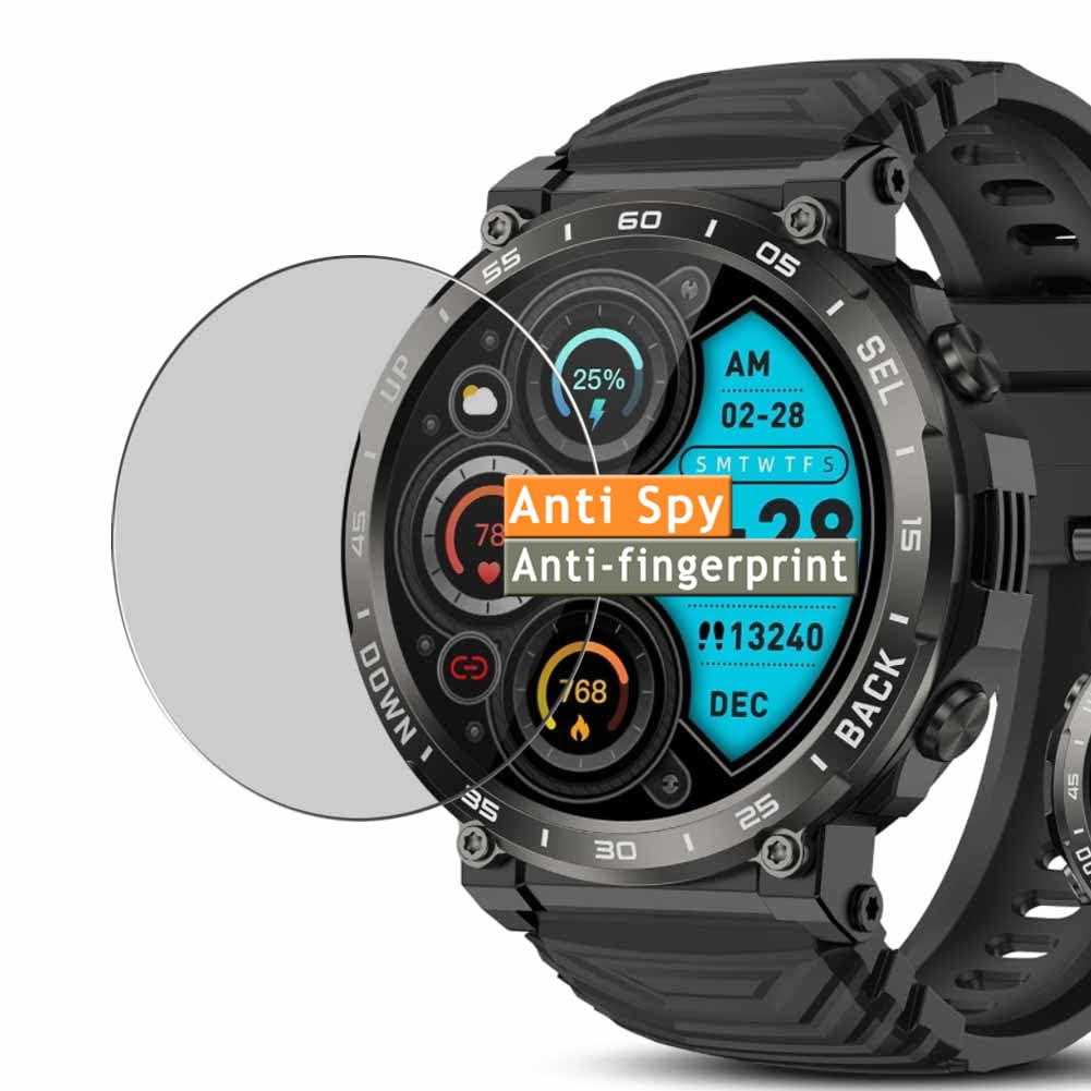 Vaxson Privacy Screen Protector, compatible with IDEALROYAL S56 1.52" smart watch smartwatch, Anti Spy Guard Film Protectors Sticker [NOT Tempered Glass]